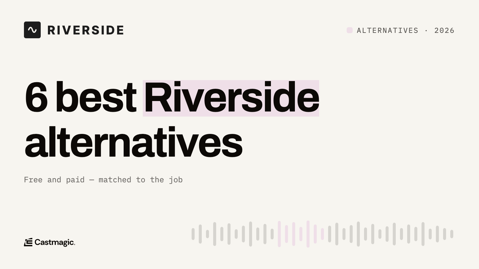 6 Best Riverside Alternatives in 2026 (Free and Paid)